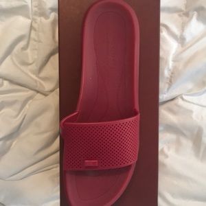 Donald Pliner Magenta Bondi Jelly slides
